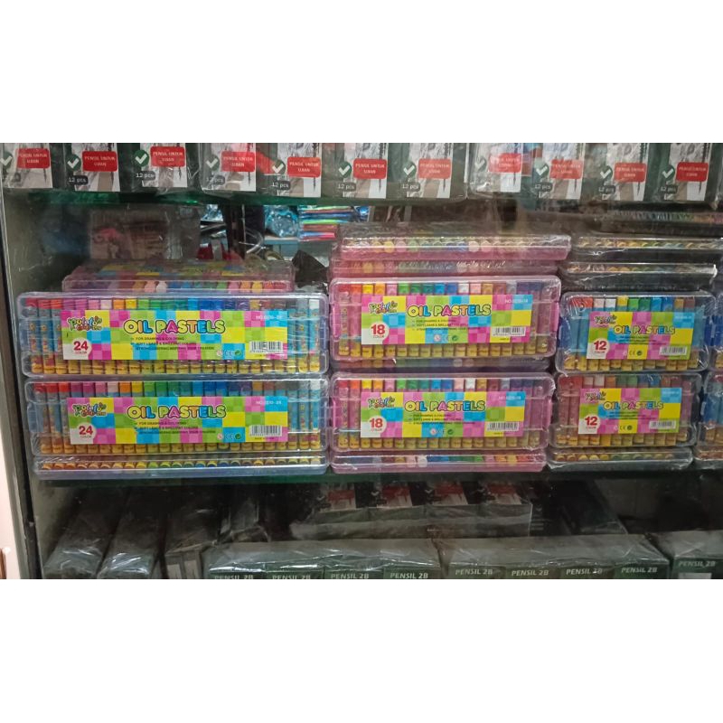 

Crayon Mewarnai Anak-anak / Oil Pastels Drawing & Coloring Soft Leach Potato Cat