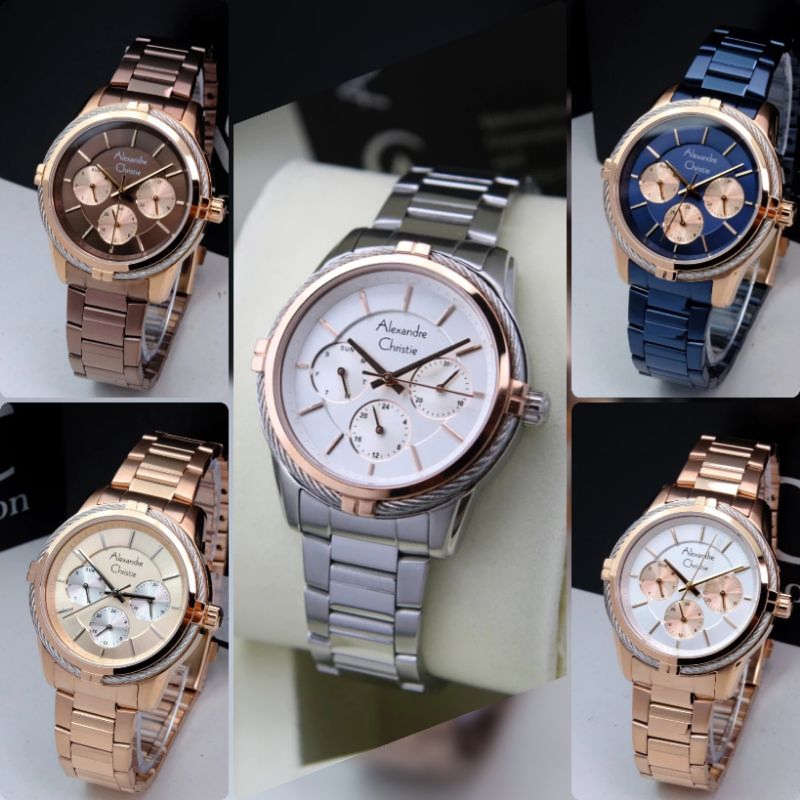 ALEXANDRE CHRISTIE 2843 / 2843BF WANITA ORIGINAL GARANSI 1TAHUN