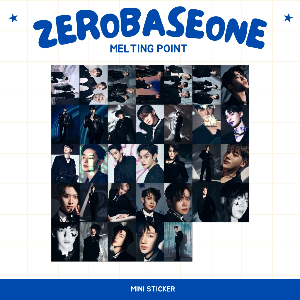 

MINI STIKER ZB1 MELTING POINT ZEROBASEONE (ISI : 33 PCS) STICKER CHROMO KPOP IDOL KOREA PREMIUM MURAH UNOFFICIAL JIWOONG ZHANG HAO HANBIN MATTHEW TAERAE RICKY GYUVIN GUNWOOK YUJIN READY STOCK !