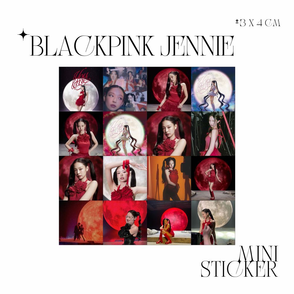 

MINI STIKER BLACKPINK YOU & ME (ISI : 16 PCS) STICKER CHROMO TRANSPARAN HOLOGRAM KPOP IDOL KOREA PREMIUM MURAH UNOFFICIAL JENNIE JISOO LISA ROSE READY STOCK !