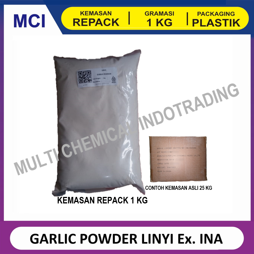 

GARLIC POWDER EXTRA ex. INA. WHITE POWDER. FOOD GRADE - REPACK 1 KG