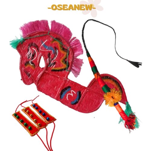 -TERMURAH- MAINAN ANAK KUDA LUMPING + CAMBUK + KLINTINGAN BISA UNTUK USIA 2 - 8 TAHUN jumantoro asli