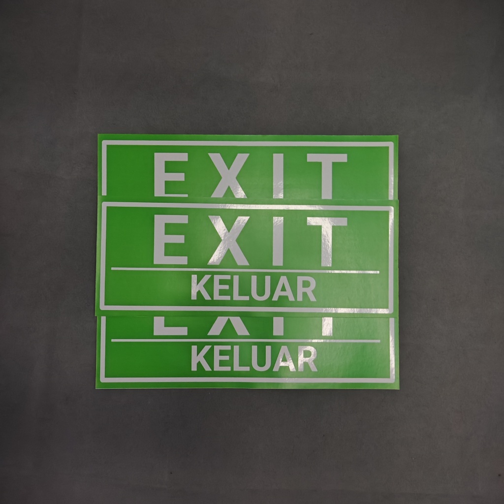 

STIKER TANDA LABEL EXIT / KELUAR