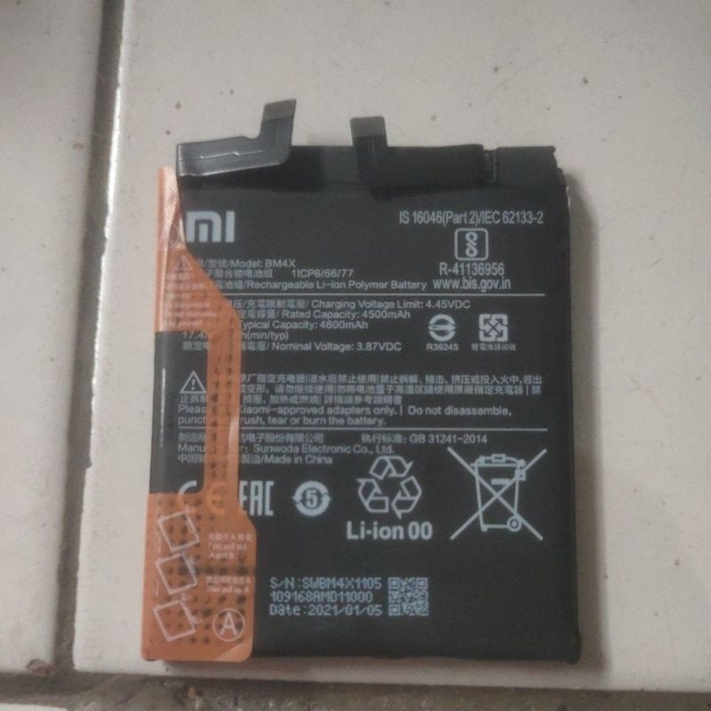 BATERAI BATRE BATTERY XIAOMI MI11 MI 11 BM4X ORIGINAL COPOTAN TESTED