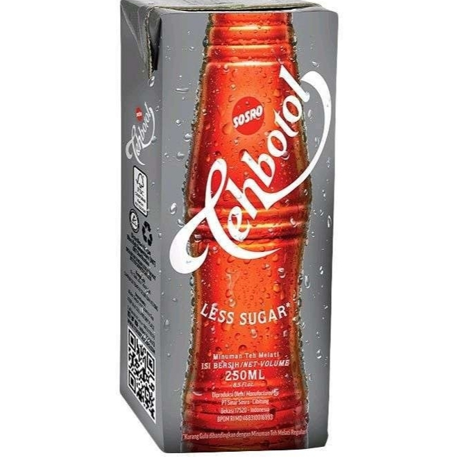 

TEH BOTOL SOSRO Less Sugarl Kotak 250ml x3pcs