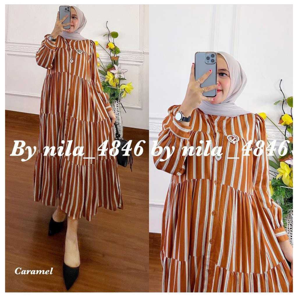 NILA DRESS/MIDI/NILA SALUR/homey dress salur