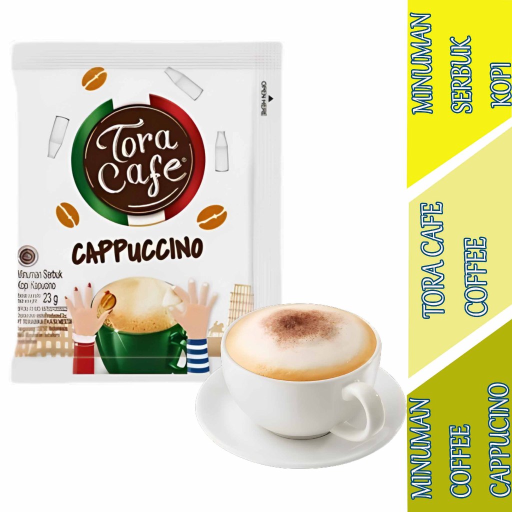 

Minuman Coffee Cappucino - Tora Cafe - Minuman Serbuk Kopi - 10pcs x 23gr