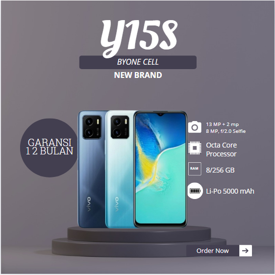 VIVO Y15S RAM 8/256GB FULLSET GARANSI 12 BULAN Vior