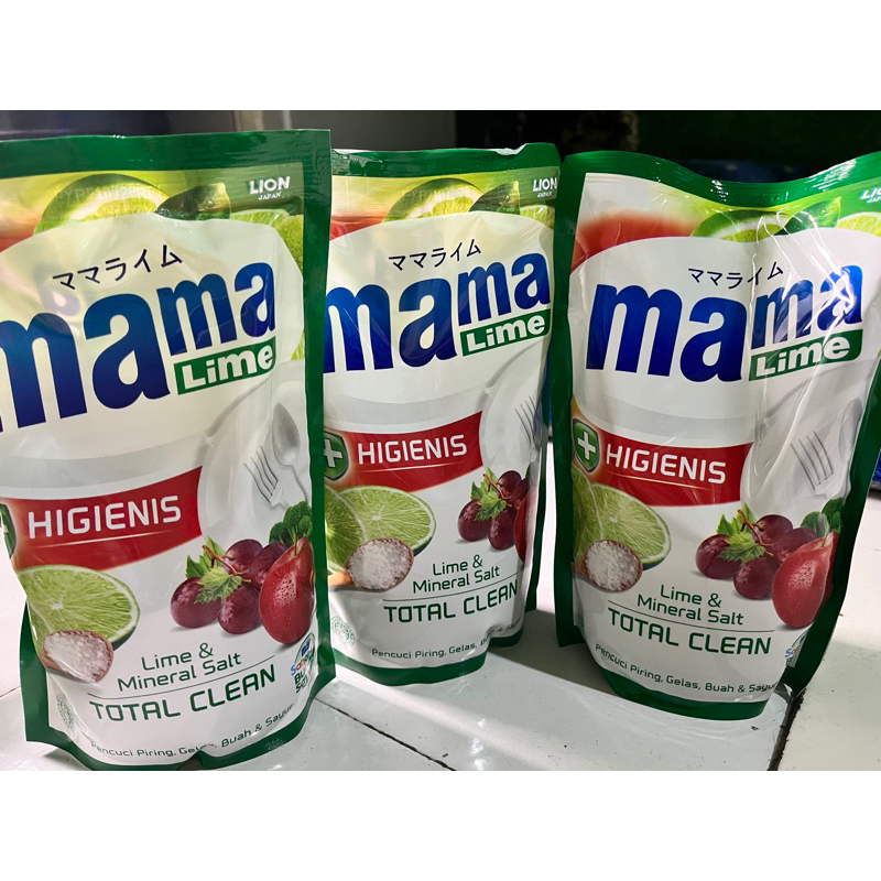 Mama lemon Lime/Charcol/Green Tea 680ml