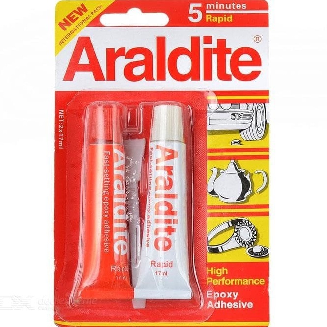 

KODE T5M3 Araldite LEM Merah 5 MENIT 17 ml Lem Epoxy Rapid Araldit