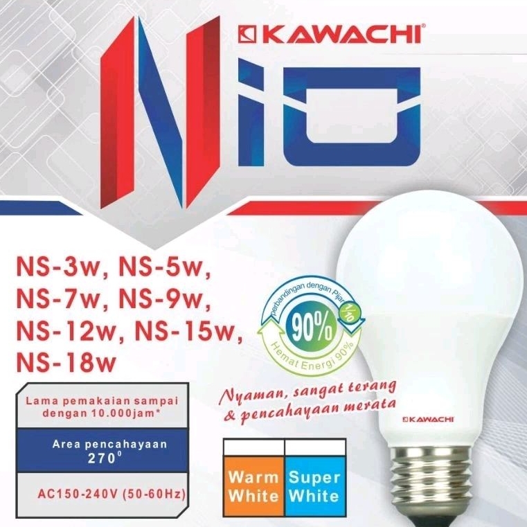 Bohlam lampu LED / Lampu LED Nio Kawachi