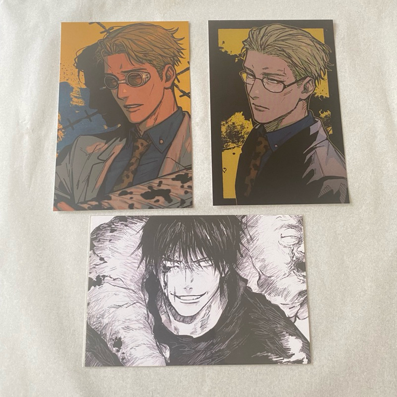 Postcard JJK Nanami Kento Toji fushiguro jujutsu kaisen SET