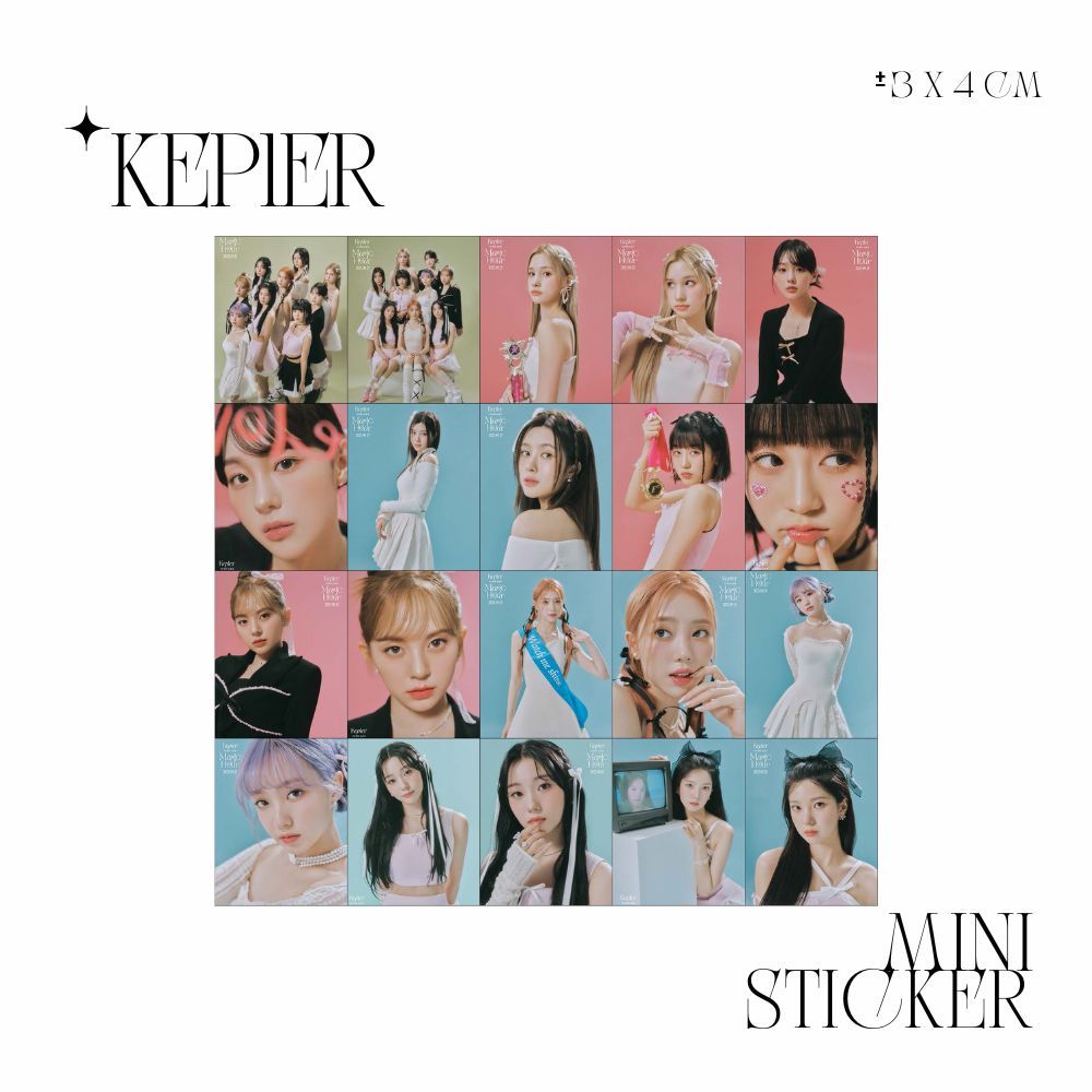 

MINI STIKER KEP1ER MAGIC HOUR (ISI : 20 PCS) STICKER CHROMO TRANSPARAN HOLOGRAM KPOP IDOL KOREA PREMIUM MURAH UNOFFICIAL YUJIN MASHIRO XIAOTING CHAEHYUN DAYEON HIKARU BAHIYYIH YOUNGEUN YESEO READY STOCK !