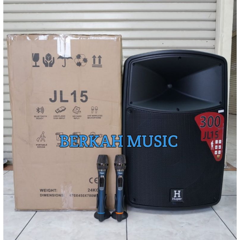 Speaker Portabel Huper JL15 Original 15inch Bluetooth