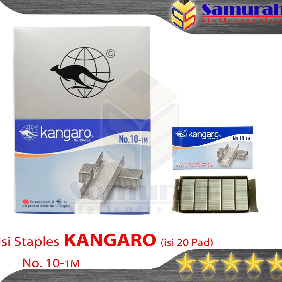 

KODE F6G9 Isi Staples Kangaro No 1 M Ori Refill Stapler no 1 M isi Stepler Hekter Kecil Asli Kanggaro No 1M