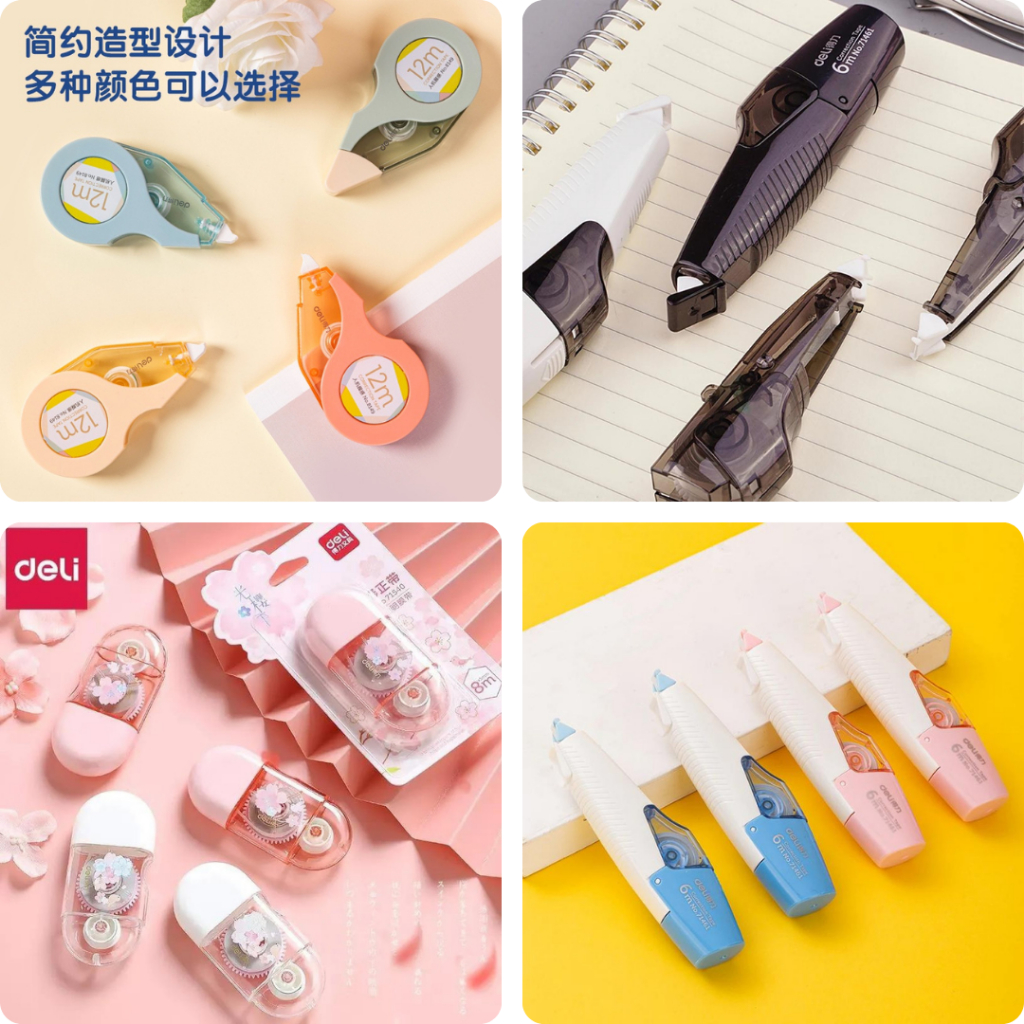 

ATK : Correction Tape Deli All Type / TipX Kertas Deli / Penghapue Kertas