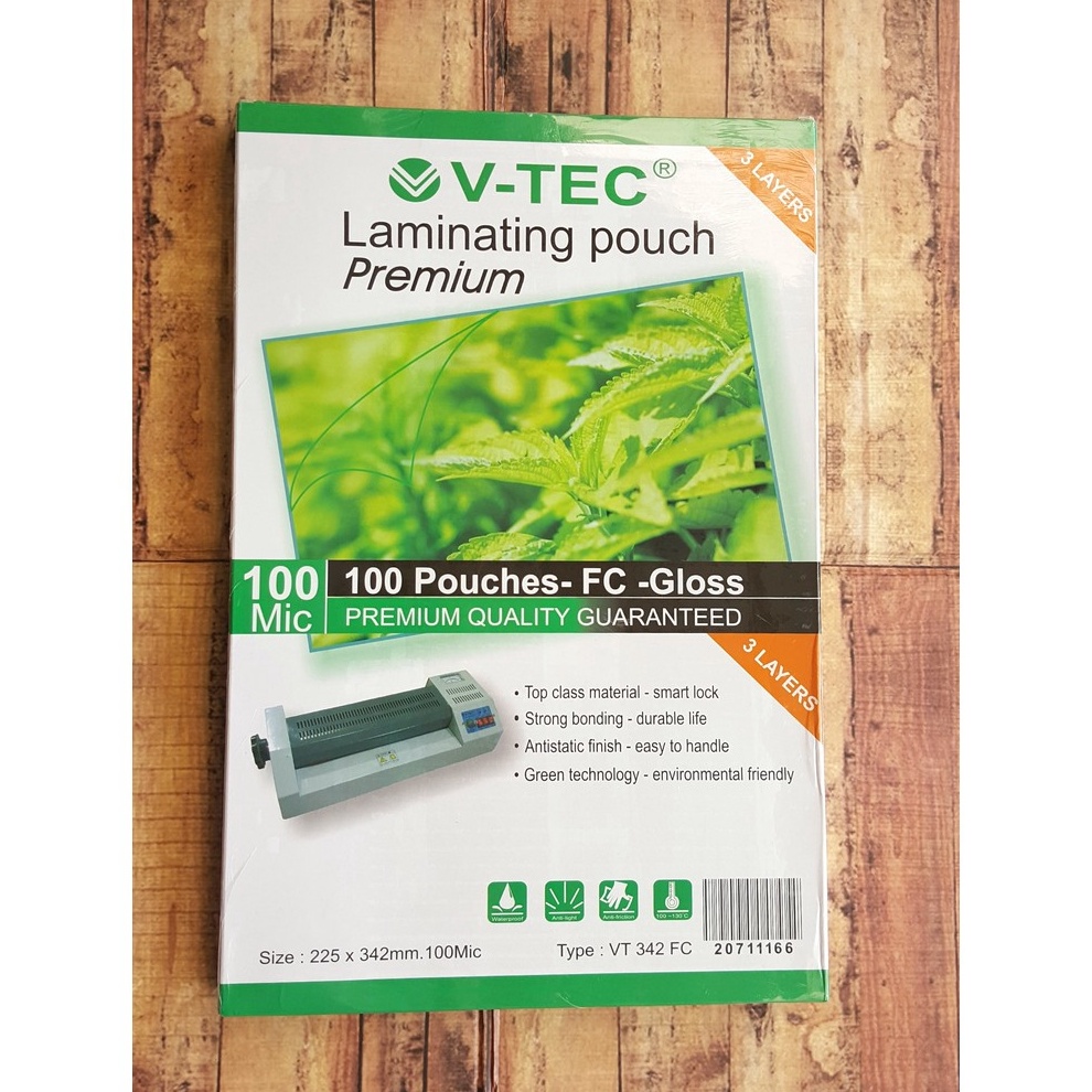 

KODE E2Z9 Plastik Mika Laminating VTec Folio 1 Micron