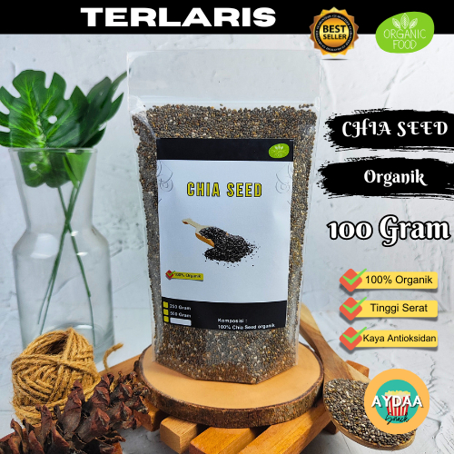 

Chia Seed Organic 100 Gram Premium Mexico Diet Natural Kualitas Terbaik