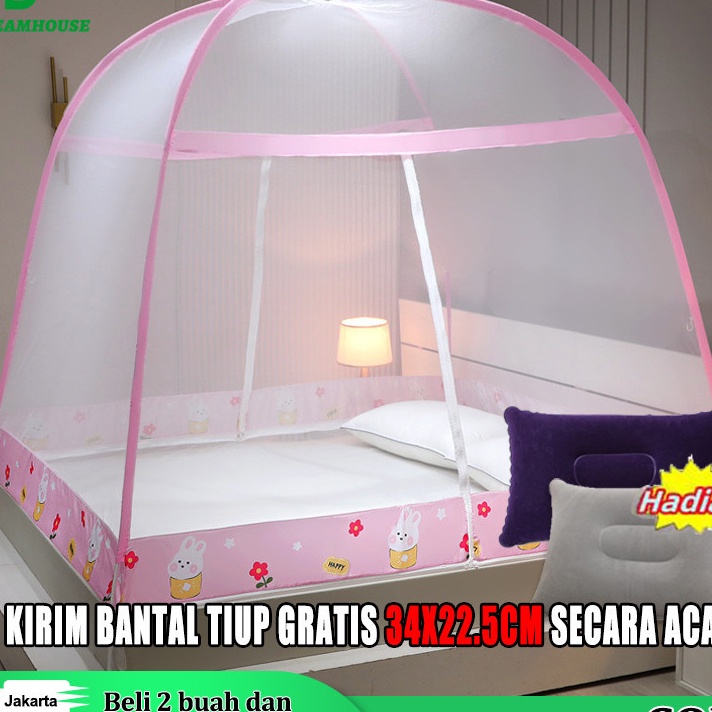 HOT Bantal gratiskelambu tidur tebal dan kuat 2 x 2 Kelambu Lipat Kelambu tidur kelambu tidur Portab