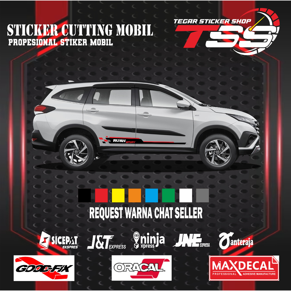 sticker mobil toyota rush sticker lis mobil toyota rush sticker mobil sticker motif variasi mobil
