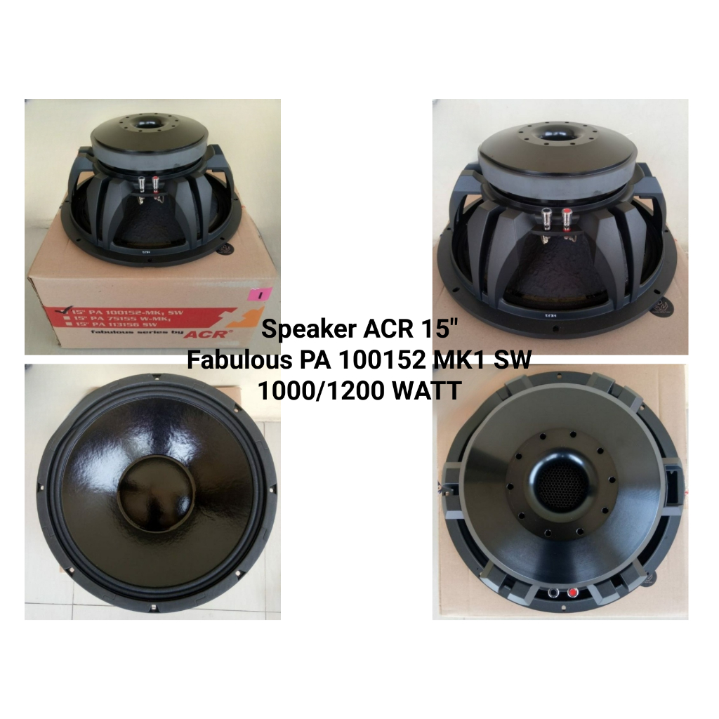 ACR Speaker ACR Fabulous PA100152MKISW Spaker 15" ACR Fabulous Speaker ACR 15 INCH PA 100152 MK1 SW