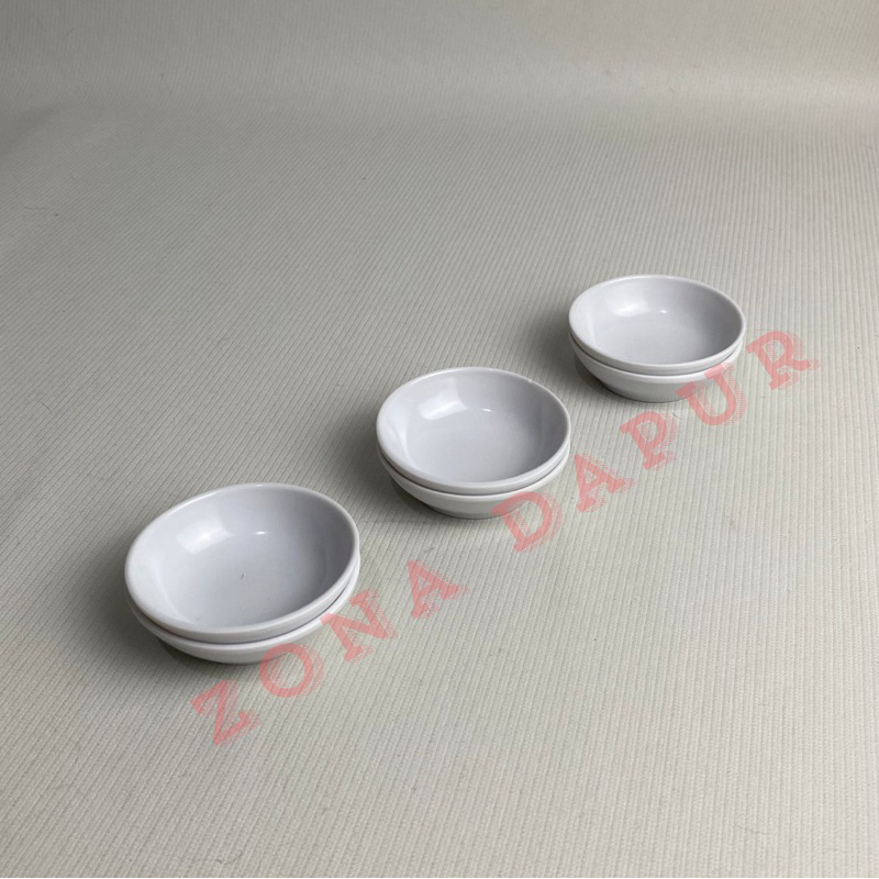 (6 pcs / 1 lusin) - Mangkuk Sambal Melamin Kecil, Mangkok Sambal Kecil, Piring Sambal Melamine,