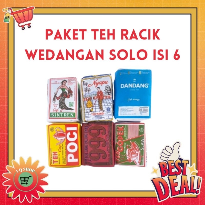 

Paket Teh Racik Wedangan Solo Tubruk isi 6 Paket khas Wedangan Solo Teh Dandang Sintren Nyapu Poci Teh 999 Gopek