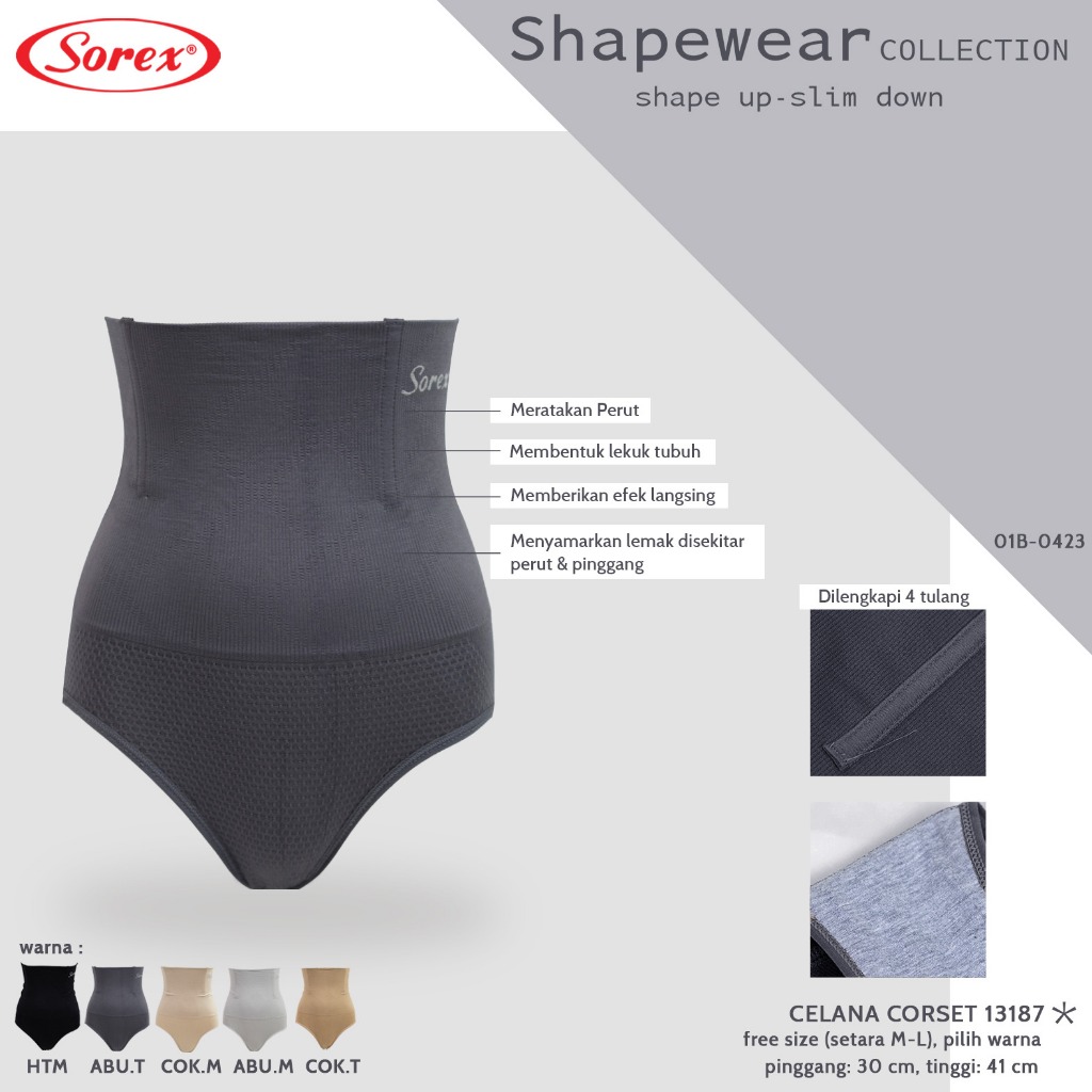 SOREX CELANA KORSET WANITA SHAPEWEAR REGULER & JUMBO