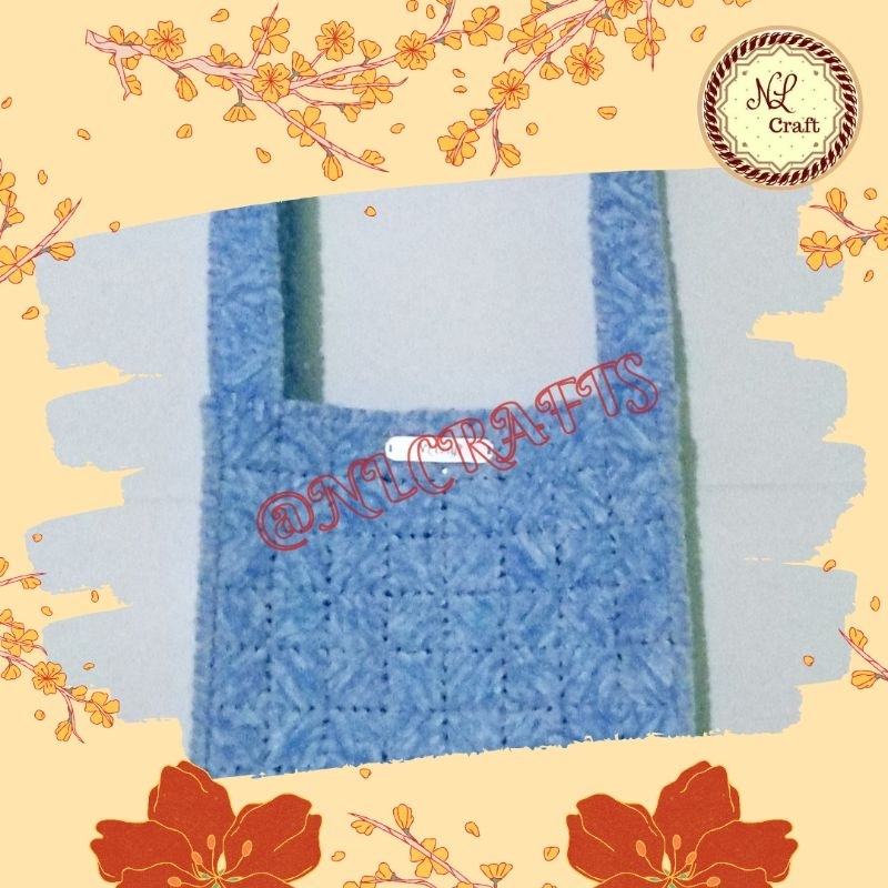 Tas Rajut Kanvas Tote Bag Handmade