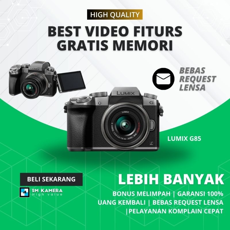 Fitur Lengkap LUMIX G7K 4K BEBAS REQUEST LENSA KAMERA 4K TERBAIK KAMERA YOUTUBER