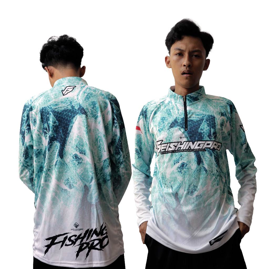 Jersey Baju Mancing FishingPro WavyAbs Part 117 | Anti UV Printing