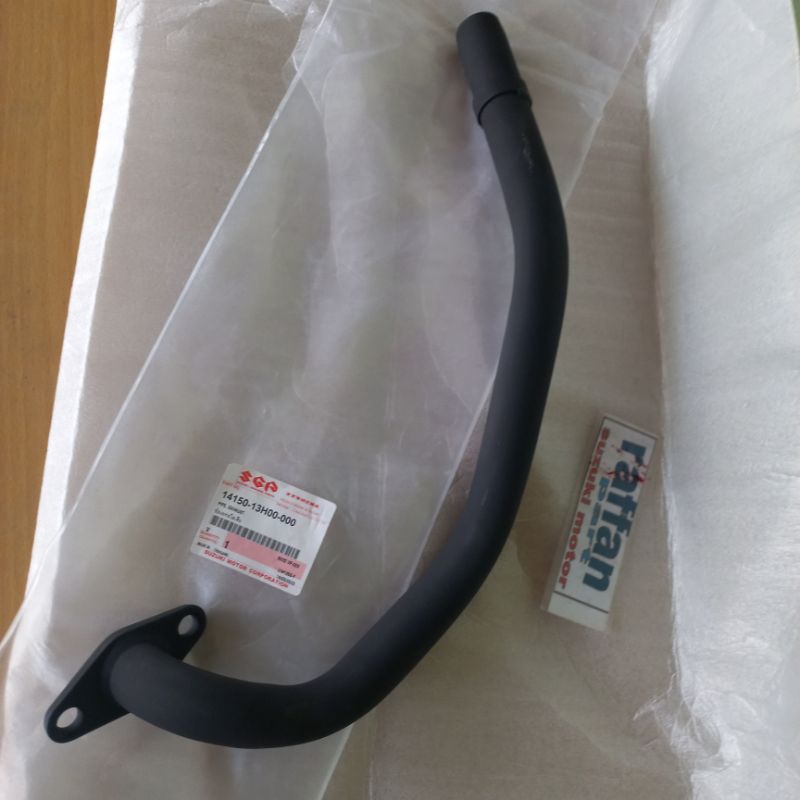 leher knalpot suzuki skywave hayate asli original