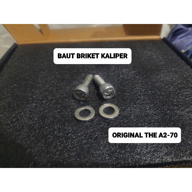 baut l stainless briket kaliper rxking