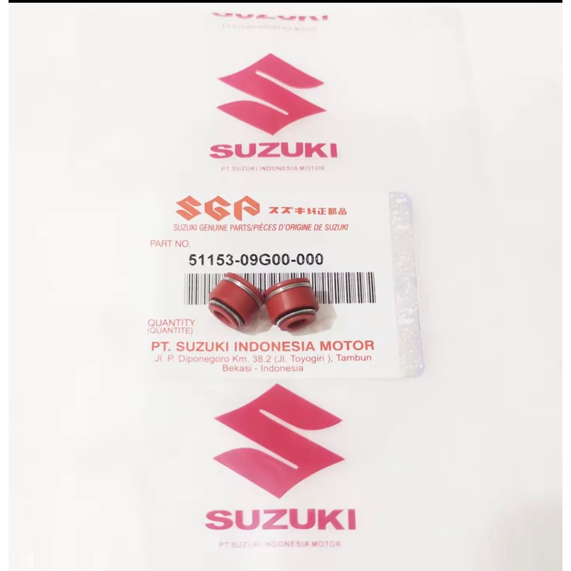 SEAL SIL KLEP SMASH SHOGUN 110 125 SP SPIN NEX HAYATE ORANGE SUZUKI BEBEK MATIC ASLI THAILAND 1SET 2