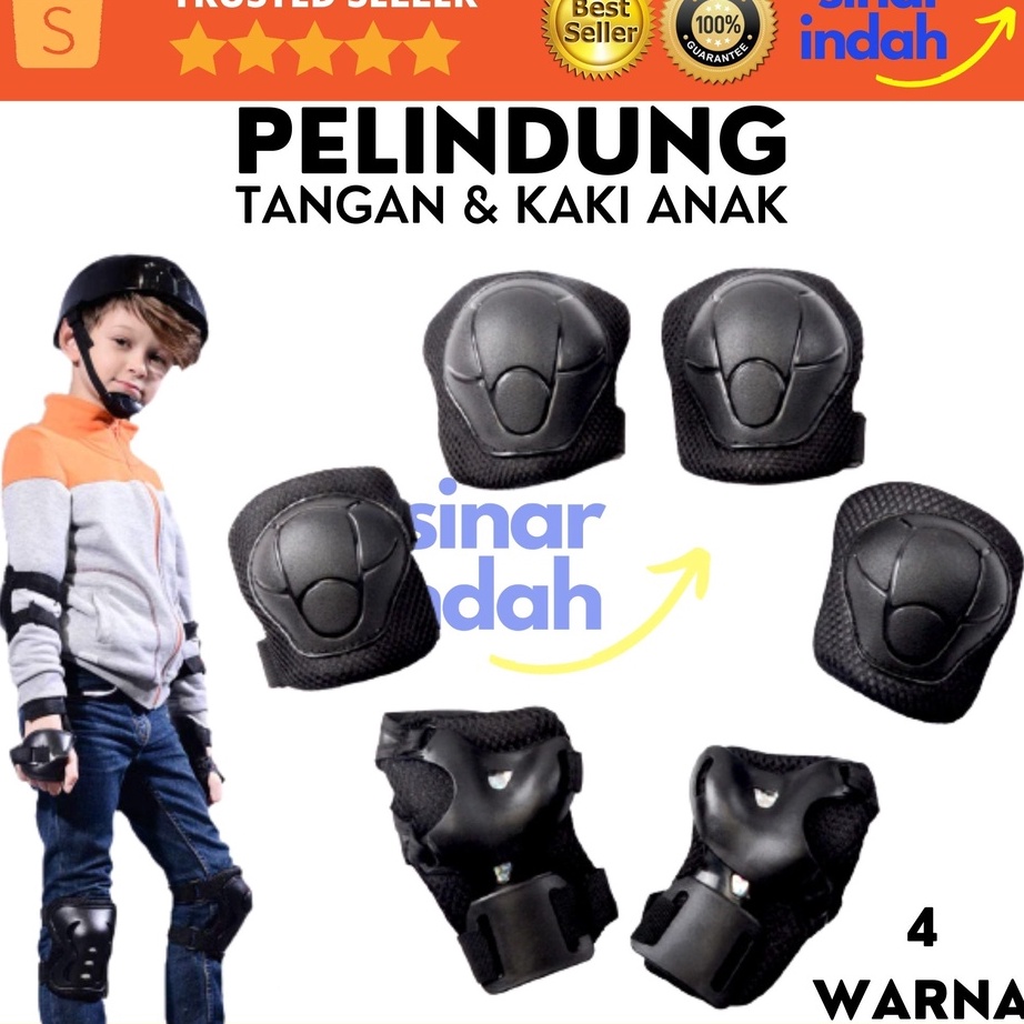 Dekker Anak Decker Deker Sepeda Skate Skuter Pelindung Tangan Kaki MEDAN  Terlaris