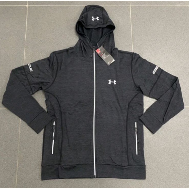 Super Delivery  JAKET UA HOODIE TRAINING JAKET GYM FITNES OLAHRAGA GO GRADE ORIGINAL IMPORT
