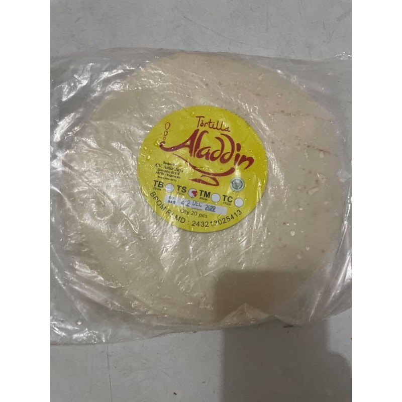 

Tortilla Aladdin sedang 23cm isi 20 lembar kulit kebab