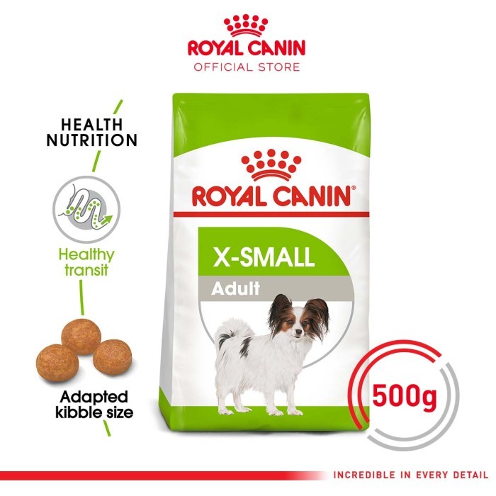 Royal Canin Adult Xsmall 500 gr - Makanan Anjing X-Small Dog - Makanan Anjing Chihuahua Mini Pom Poo