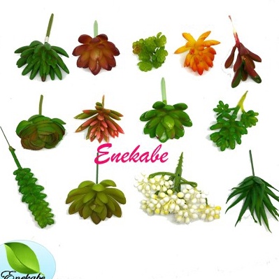 READY STOK Kaktus Sukulen palsu Cactus Artificial Sukulen Kaktus Plastik Murah Tanpa Pot Bunga Artif
