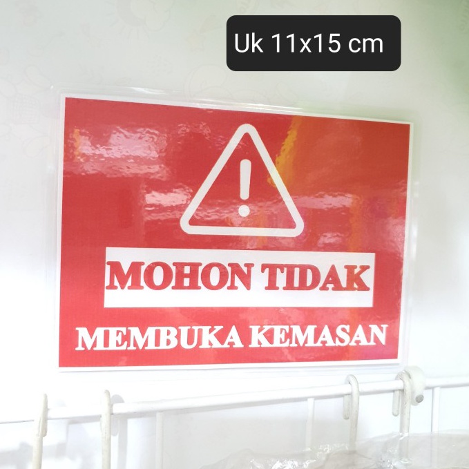 

STIKER Sticker DiLarang Membuka Kemasan Nyaman
