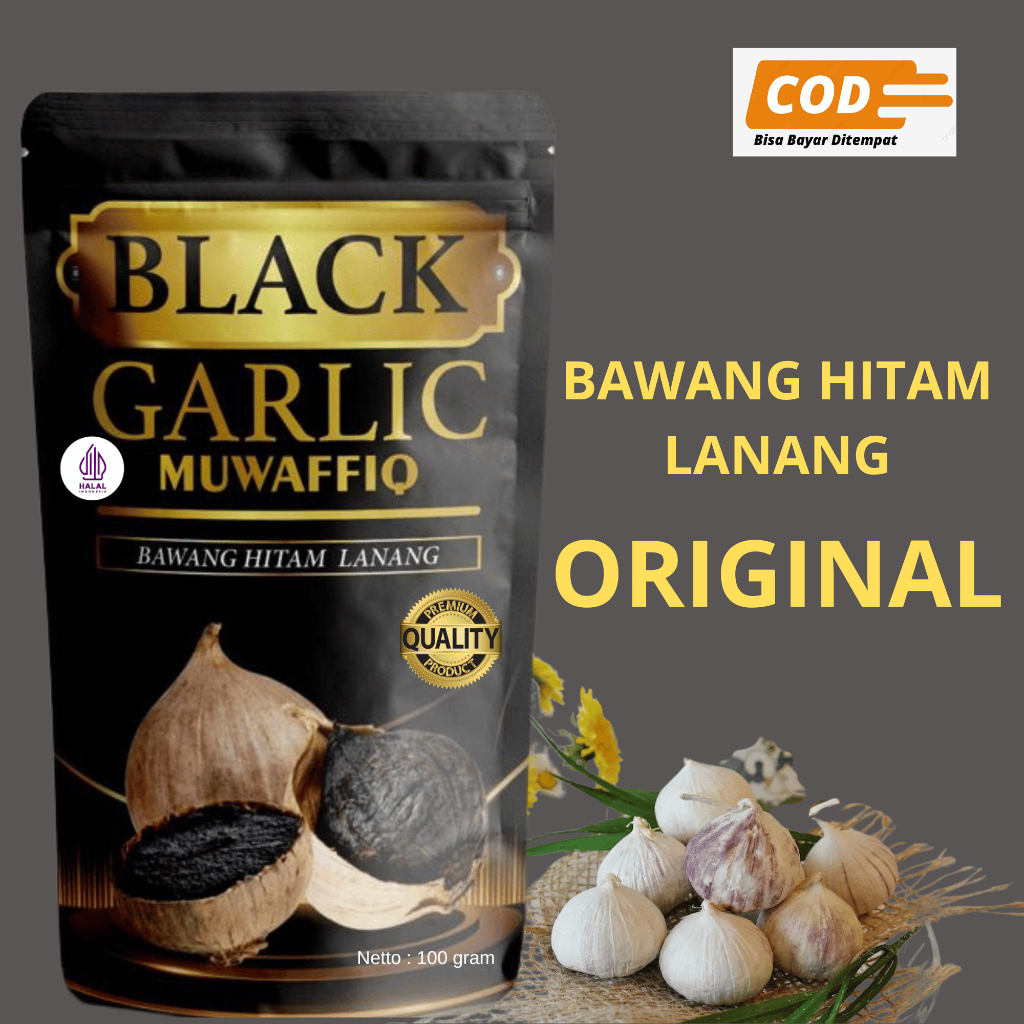 

Bawang Hitam Tunggal Kualitas Premium 100 gr /Black Garlic Premium Quality / Harga murah