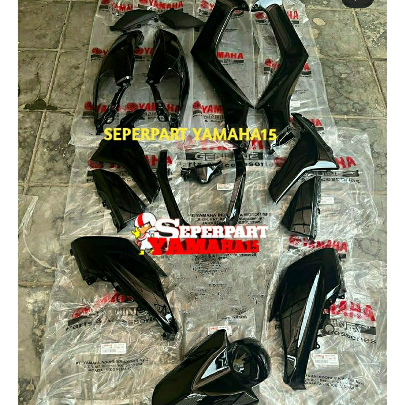 CAVER BODY HALUS NMAX OLD HITAM GLOSSY SET ORIGINAL YGP GENUINE PARTS