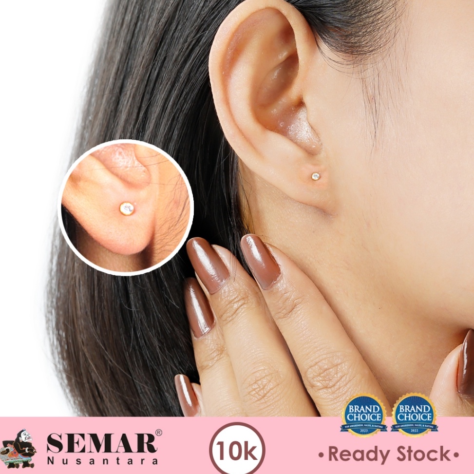 1111 Promo  Anting Emas Toge Korea Sunmi Super Ringan Gold 1K Semar Nusantara