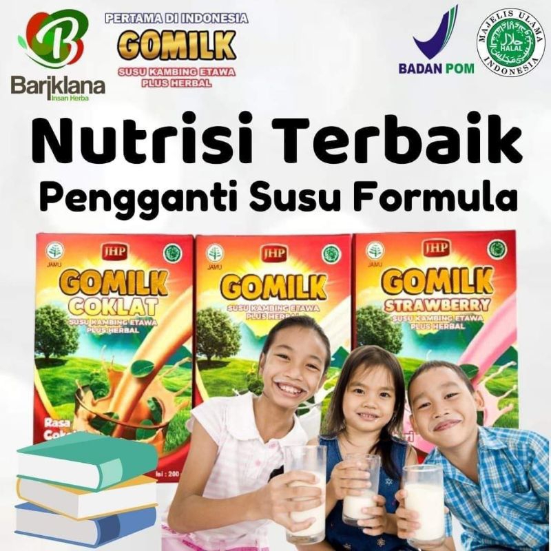 

SUSU KAMBING ETAWA GOMILK 200g COCOK DIMINUM ANAK ANAK, ORANG TUA, IBU HAMIL, IBU MENYUSUI