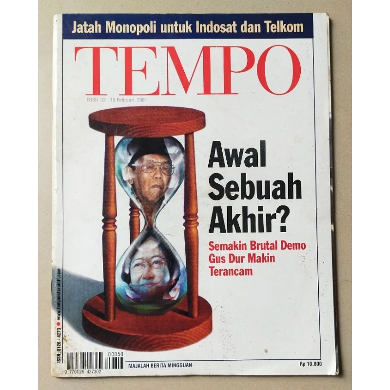 Majalah Tempo 12 Februari 2001 : Presiden Gus Dur - Awal Sebuah Akhir ?