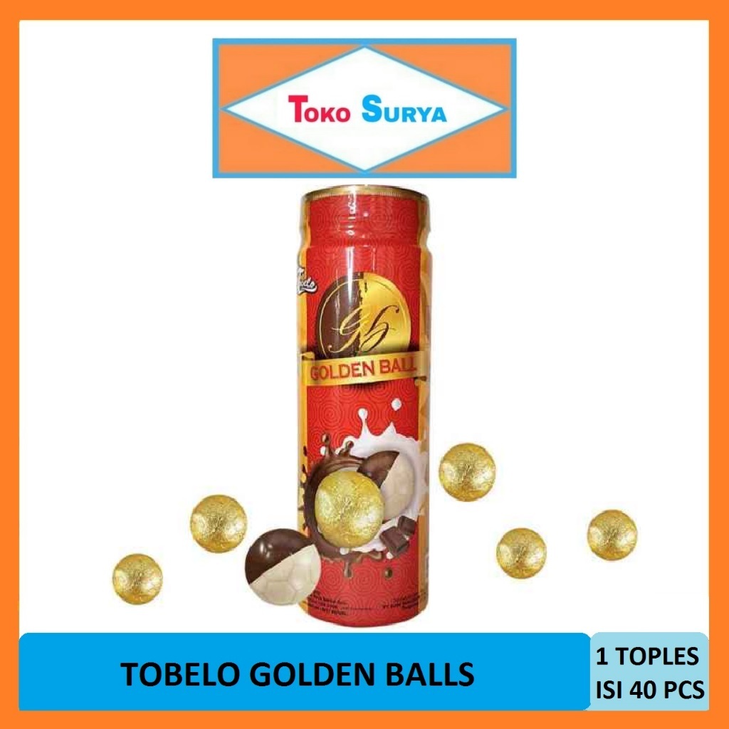 

Tobelo Golden Balls Cokelat Compound Bola 1 Toples Isi 40 Pcs