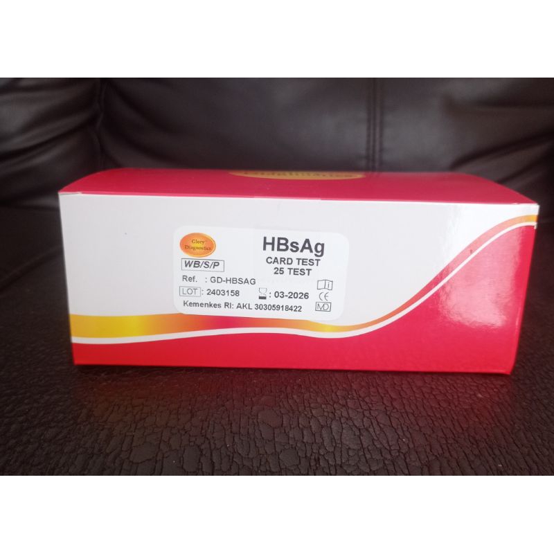 Hbsag - Rapid test Hbsag card 25'test glory
