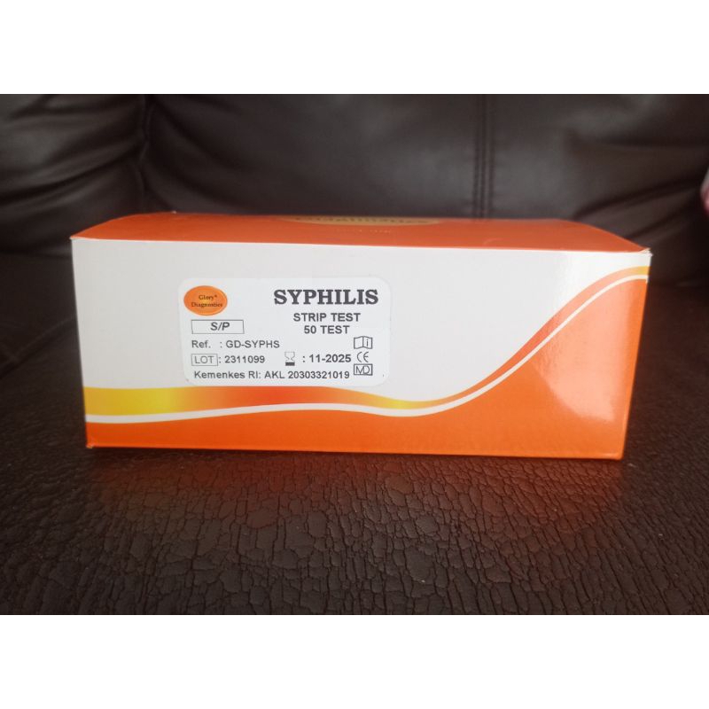 Rapid Test VDRL Syphilis - Sipilis - TP Strip 50'test Glory