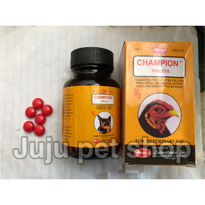 CHAMPION VITAMIN TENAGA AYAM TARUNG / ANJING TARUNG impor philipine