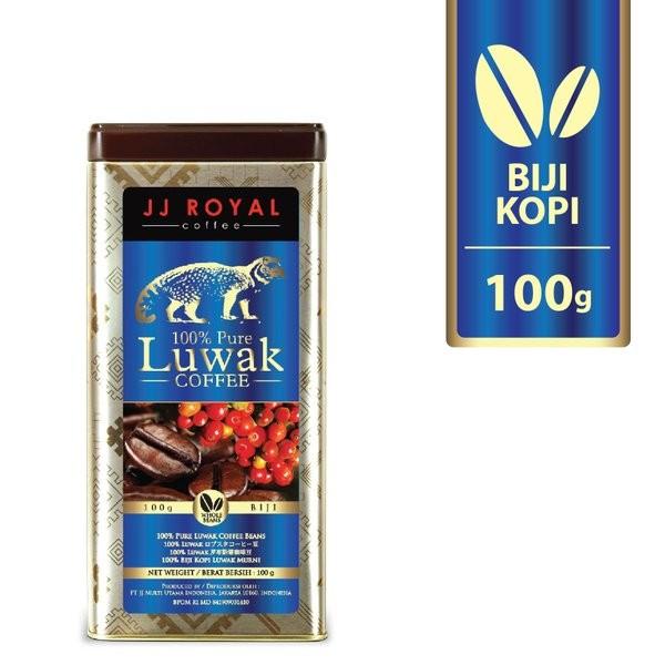 

JJ Royal Pure Luwak Robusta Coffee 100% Bean / Biji Kopi 100gr